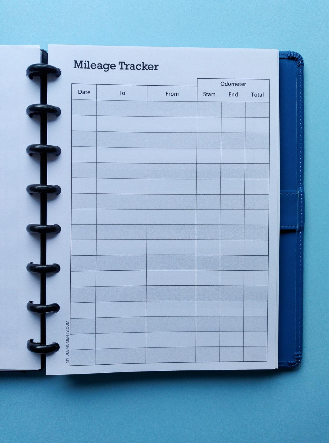 Mileage Tracker Printable Insert Mileage Log Business Mileage Etsy