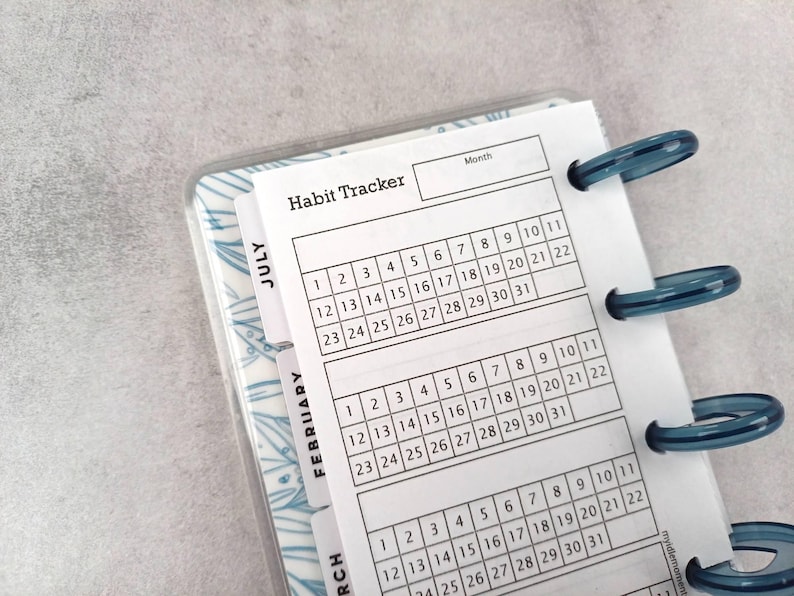 Habit Tracker Printable Insert for Happy Planner Skinny Mini • Perfect ...