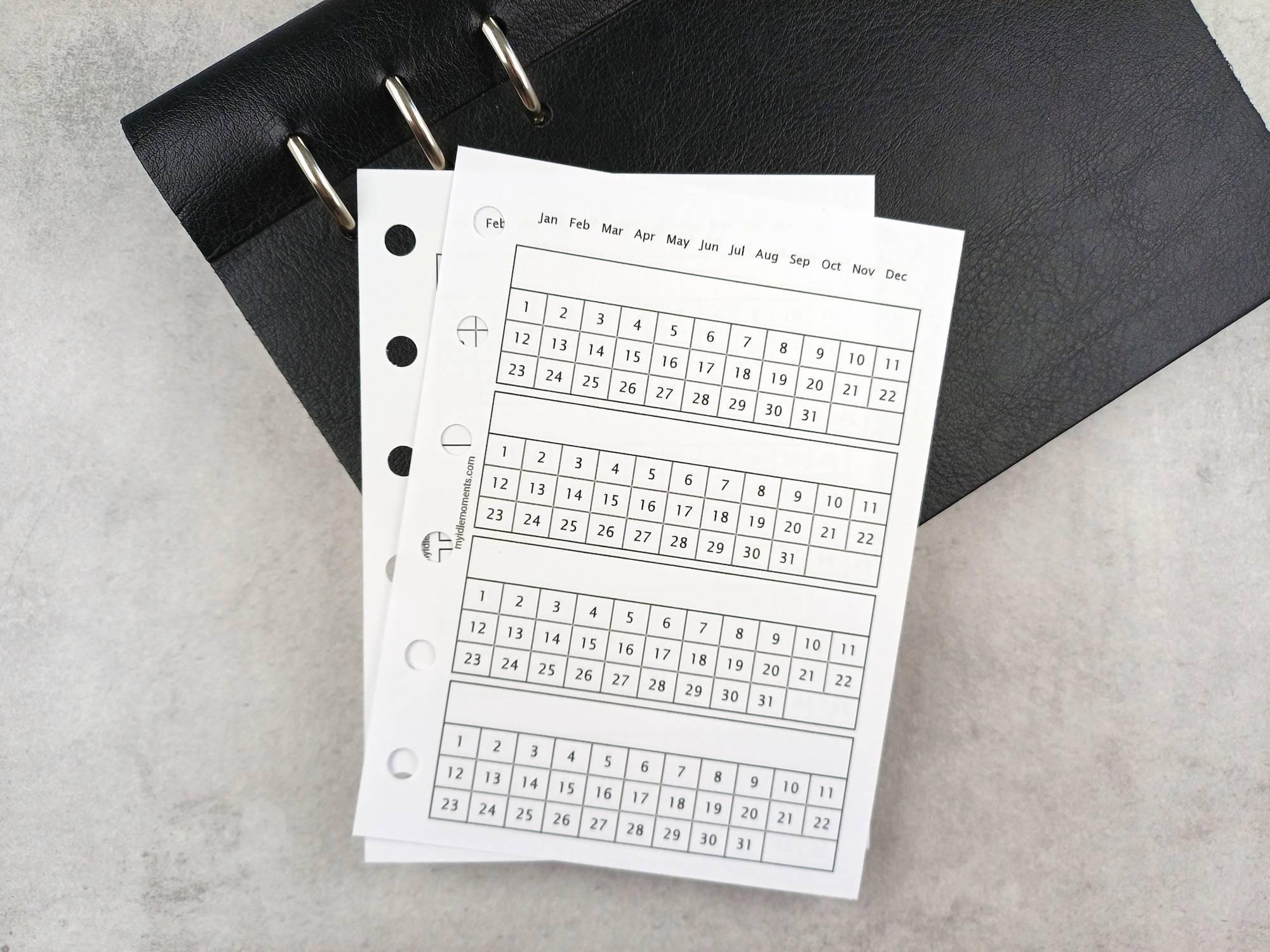 Pocket Habit Tracker Printable Insert, Perfect for Keeping Track of ...