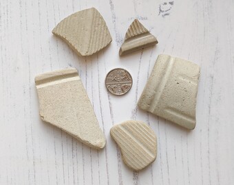 sea glass and pottery