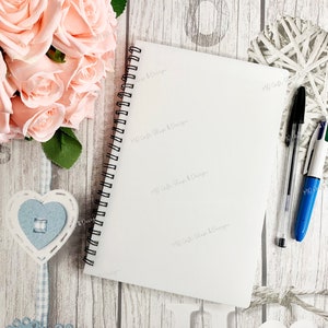 Spiral notebook mockup, Journal mockup, Notepad mockup - Real photo