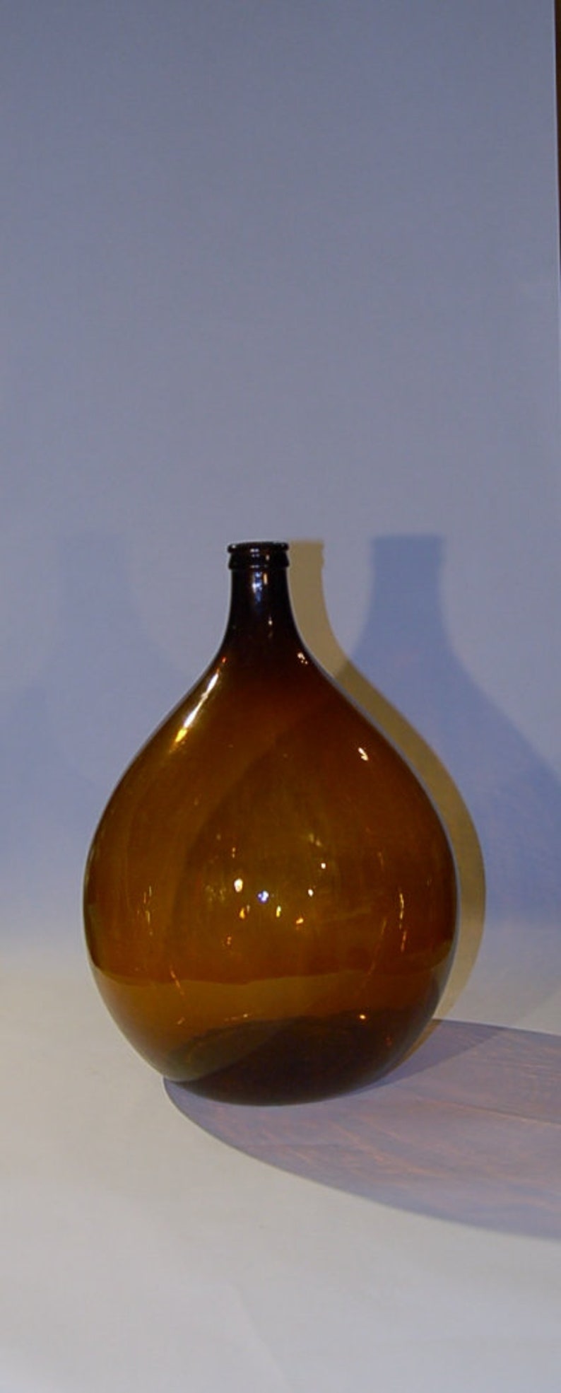 24 Inch Tall Antique Vintage Demijohn Amber Glass Perfect Etsy