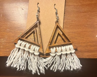 Boho Macrame Earrings