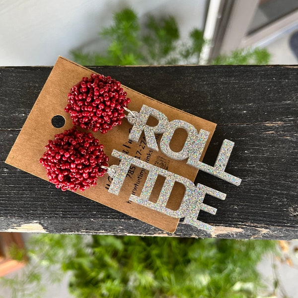 Roll Tide  earrings! Perfect for rush!!