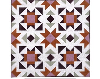 Sadie Sunshine Quilt Pattern FOUR BLOCK Version - PDF