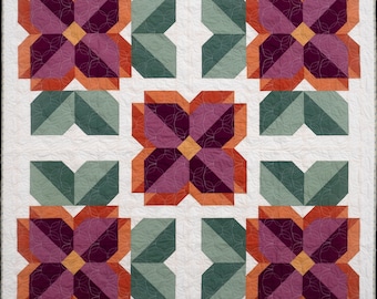 Sunny Blooms Quilt Anleitung - PDF