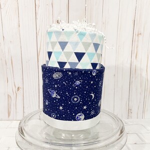 space baby shower, outer space baby shower, space diaper cake, outer space diaper cake, out of this world baby shower, galaxy baby shower