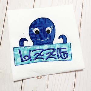 octopus bodysuit, octopus embroidered shirt, summer kid shirt, zoo embroidered shirt, baby outfit, embroidered bodysuit,personalizedbodysuit