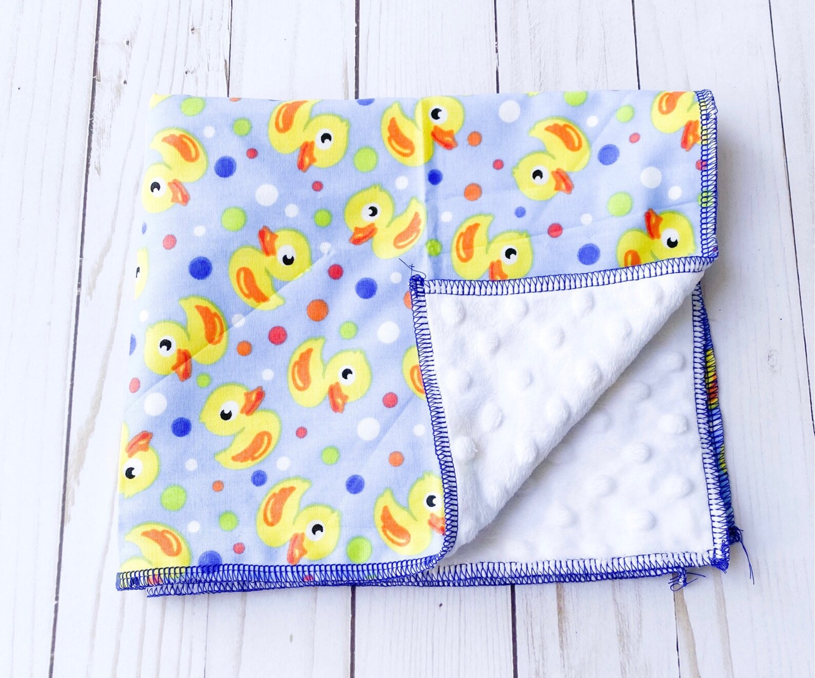 Duck Baby Blanket Duck Burp Cloth Baby Shower Gift Etsy