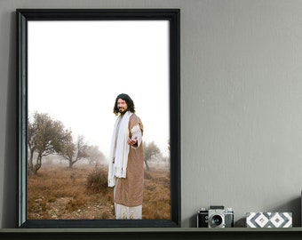 Come Follow Me- Modern Christian Decor, Vertical Color