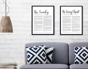 Family Proclamation Print- on Premium Paper- Simplistic Modern Uniform Text- LDS