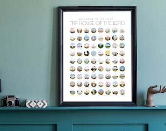 Temple Print- The House of the Lord- LDS Temple Art Poster Modern