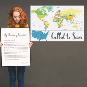 Descarga digital: Misionero llamado a servir- Mapa misionero mormón SUD