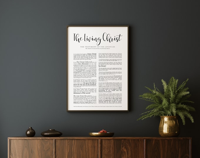 DOWNLOAD- The Living Christ Printable- Modern Emphasized- LDS