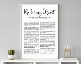 The Living Christ Print- on Premium Paper- Modern Emphasized- LDS