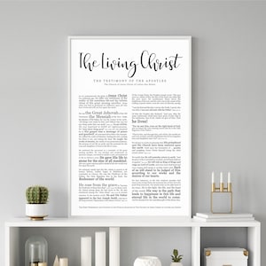 The Living Christ Print- on Premium Paper- Modern Emphasized- LDS