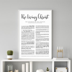 The Living Christ Print- on Premium Paper- Modern Emphasized- LDS