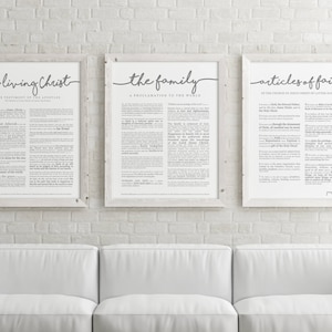 The Living Christ Print on Premium Paper Cursive Title LDS image 5