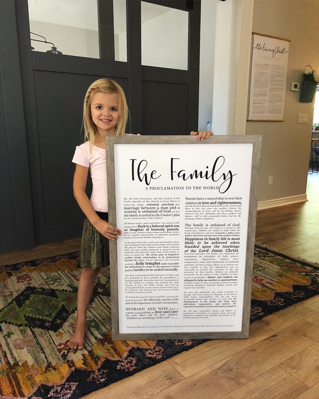 Family Proclamation Print on Premium Paper Modern | Etsy