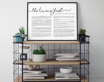 Living Christ Horizontal Print – LDS Testimony Art