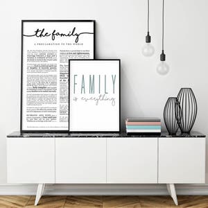 Family Proclamation Print on Premium Paper Cursive Title LDS image 6