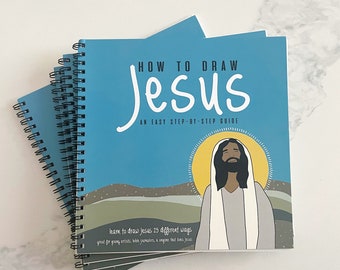 How To Draw Jesus- Drawing Book, Art Guide. Spiral 8x8