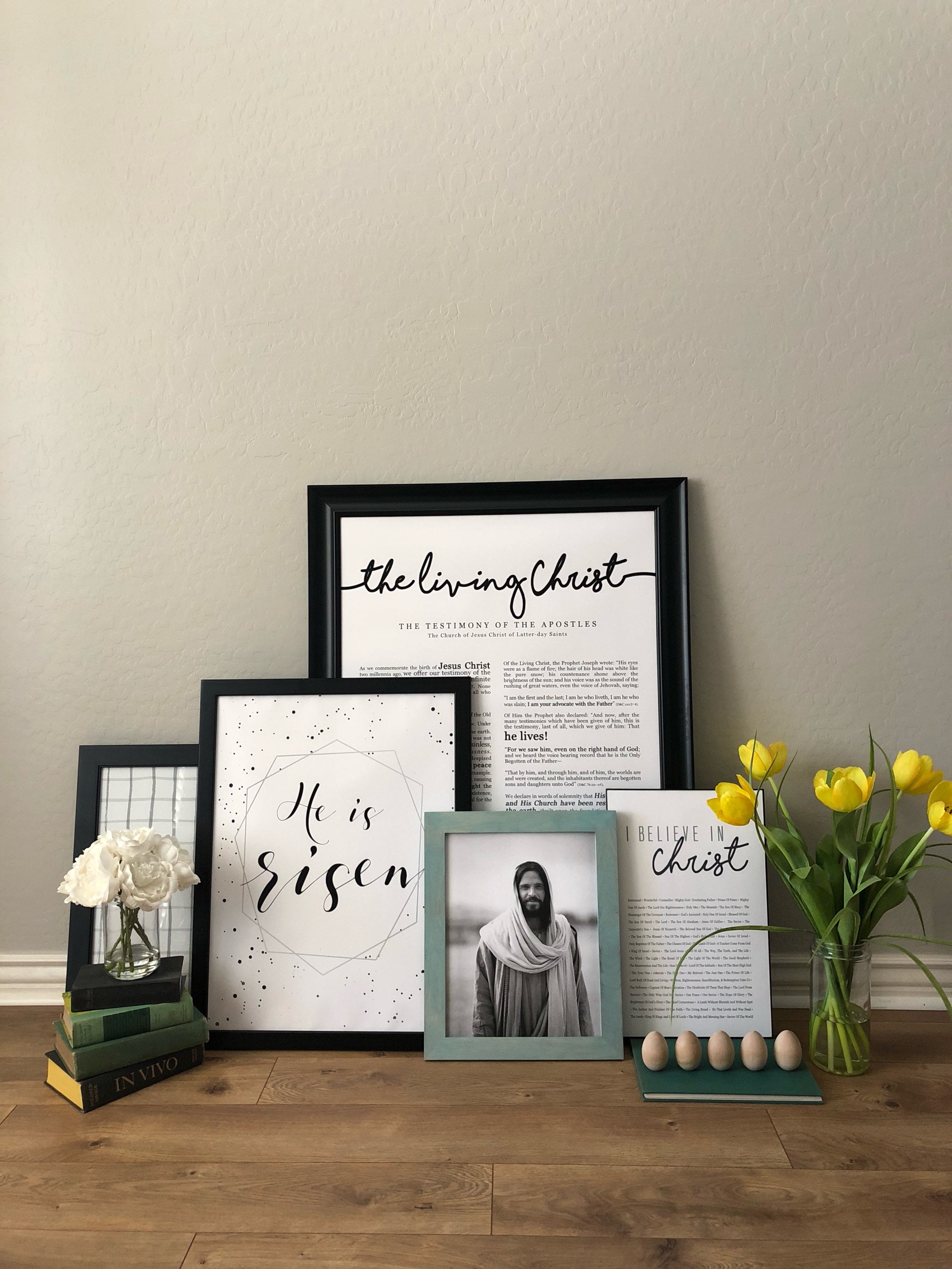 I Believe in Christ Christian Home Decor Print  Etsy