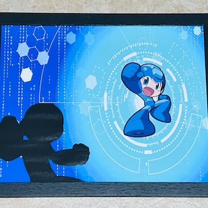 Framed Fan Art - Mega Man