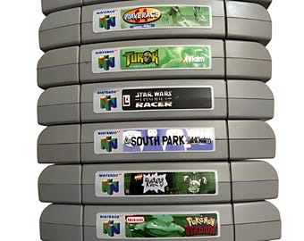 N64 End Labels Set: Complete US Collection (297 Titles, Pre-cut ...