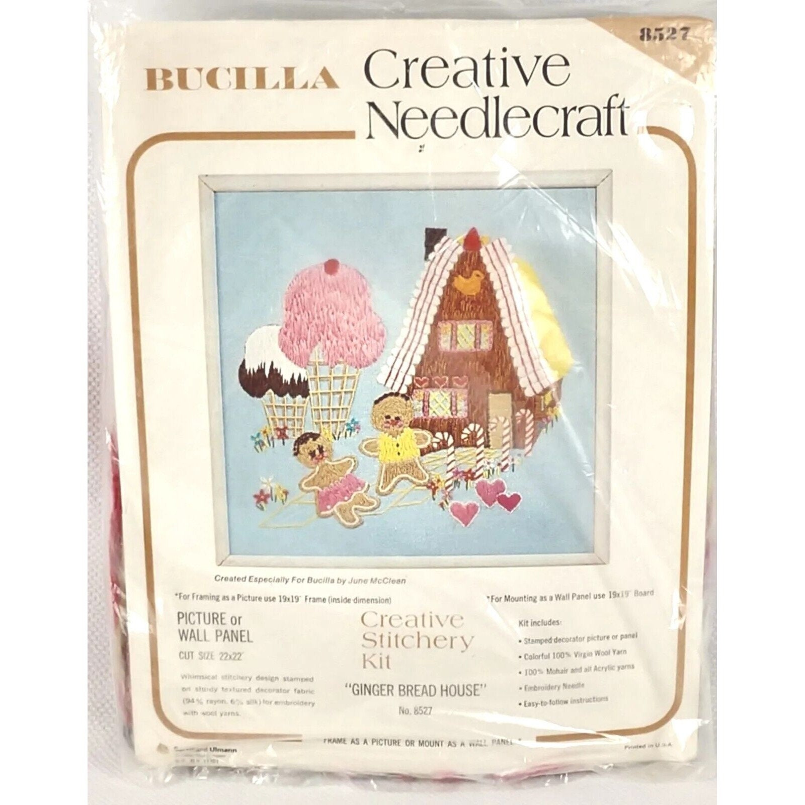 Creative Kids FROG Plastic Canvas & Yarn Counted Cross Stitch Kit NEW  SEALED