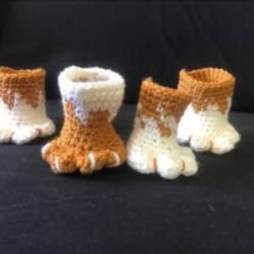 DIGITAL PATTERN ONLY Dog Cat Paw Chair Socks Etsy