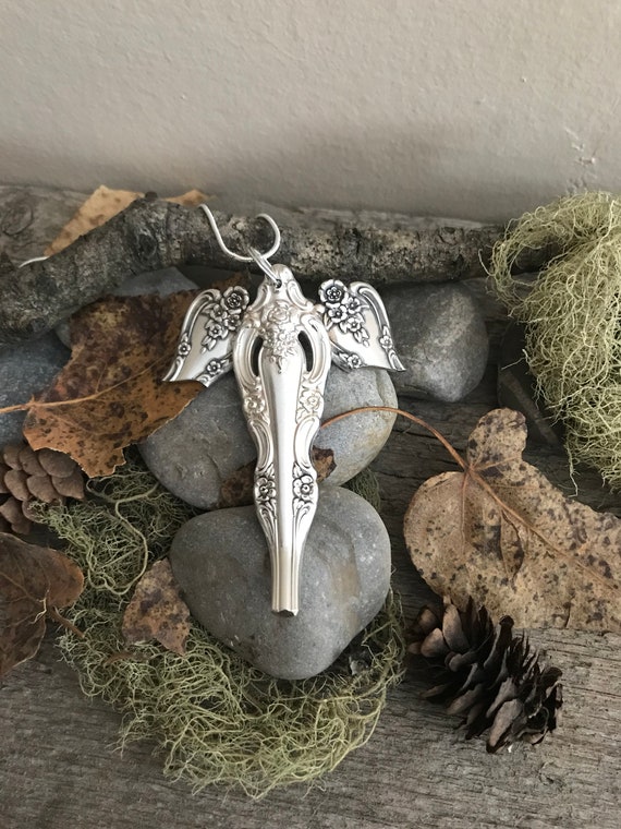 Silverware necklace best sale