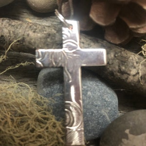 SILVER CROSS - Made from antique silver tea service