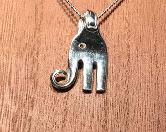 Silverware Jewelry, Silverware Jewelry, Elephant Necklace, Elephant Jewelry, Fork Necklace, Fork Jewelry, Cutlery Jewelry, Spoon Jewelry