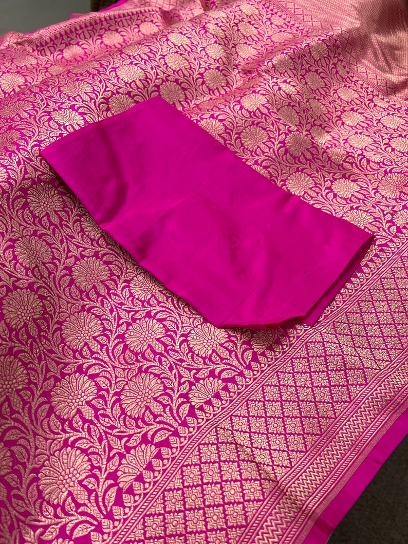Dewan Pink Woven Banarasi Brocade All Season Saree main image 0