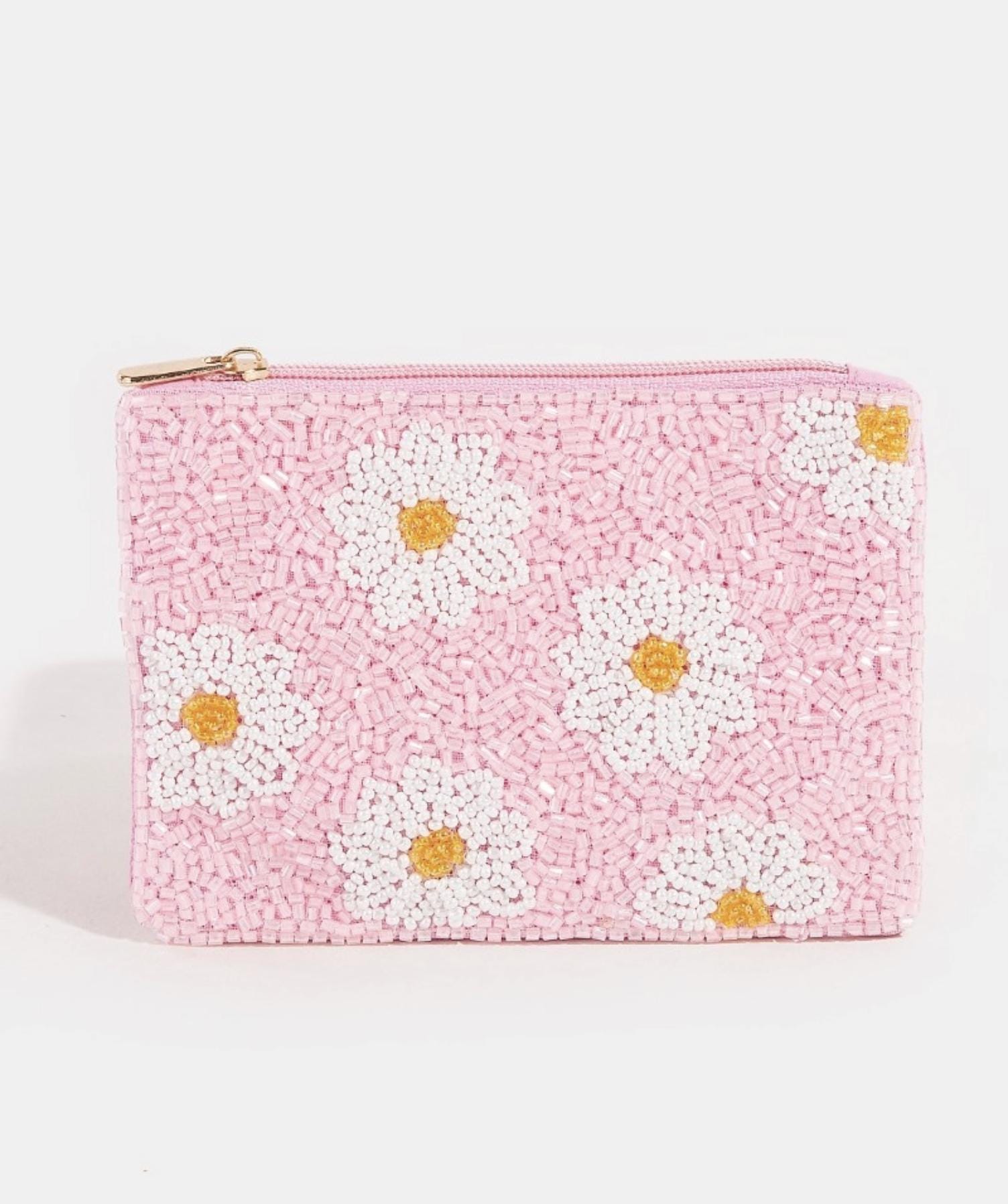 Vintage white flower rose‎ berry beaded crossbody shoulder purse ornate blossom Floral Beaded Purse - Etsy main image 2