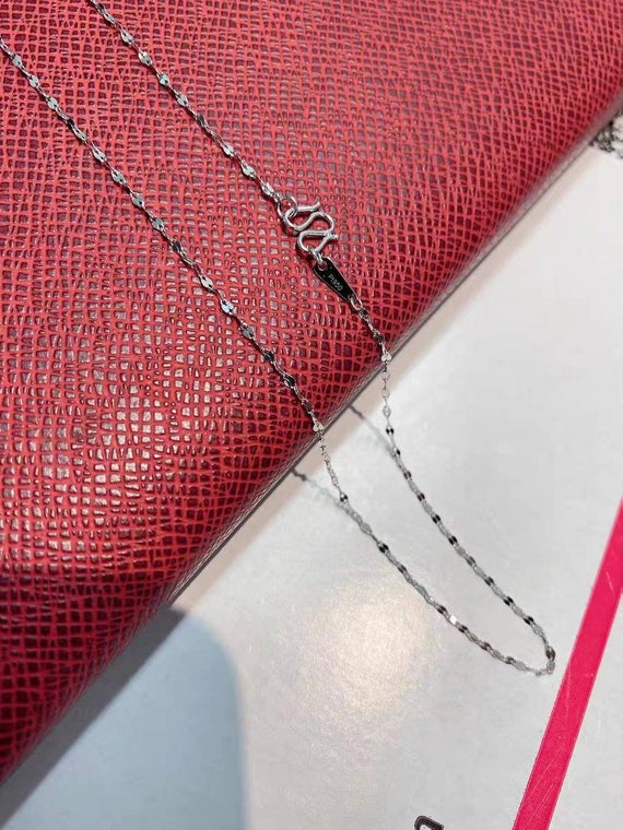 Buy Solid Platinum Necklace Chain Pt950 Stamped Platinum Sparkle