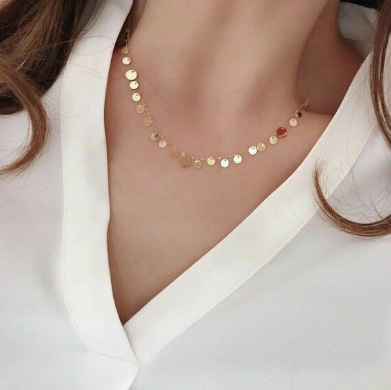 Genuine Necklace 18K Gold Solid Au750 