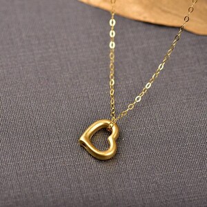 Genuine Necklace set 18K gold solid AU750 stamped fine chain +Pure gold 9999 gold pendant heart charm necklace chain,gift for mother