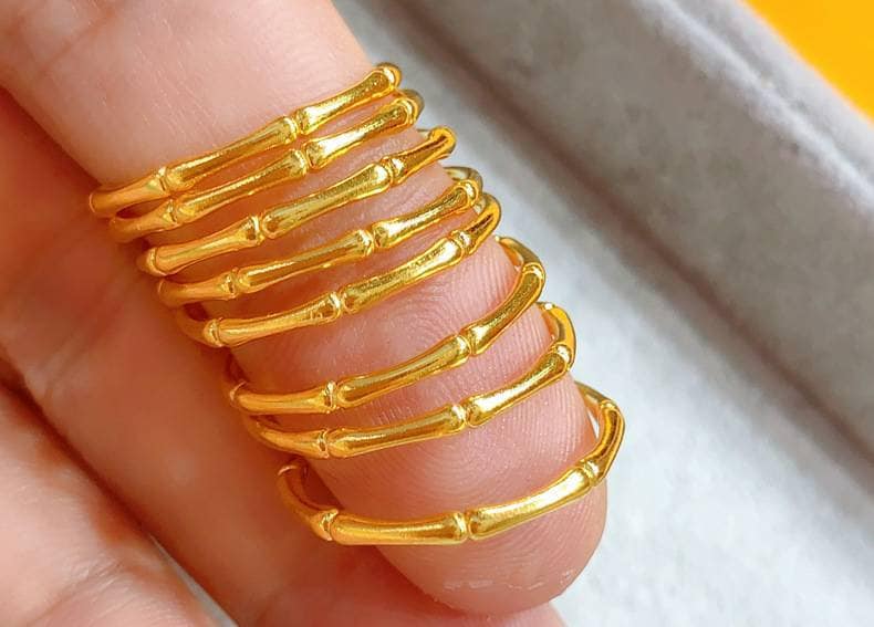 Spring type gold rings sale