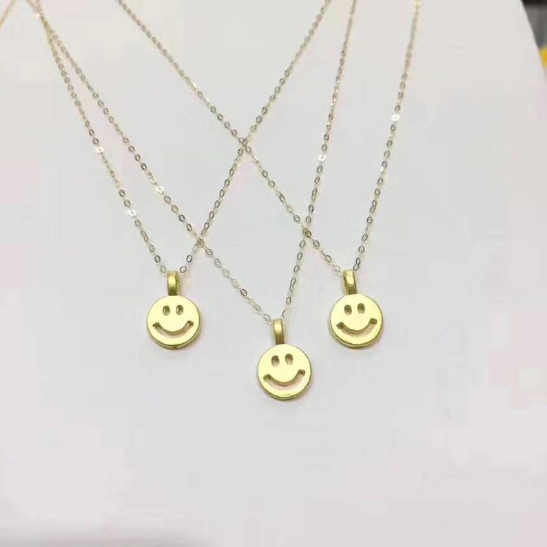 Genuine Pure Gold 9999 Gold 24K Gold Emoji Pendant Charm 18K Etsy