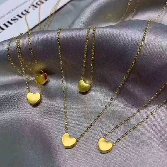 Pure gold pendant set deals