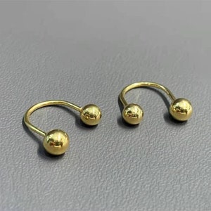 Screw back 18k gold solid beaded earring studs. 18K yellow gold, Au750 stamped, 75% of gold, 18K real gold, 4MM ball earrings