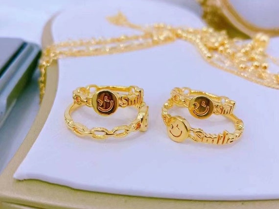 Buy quality 1 gram gold coting rings heavy look design in Ahmedabad