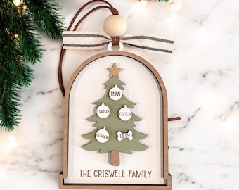 Family Christmas Ornament | Personalized Christmas Ornament | Custom Family Ornament | Grandkids Ornament | Gift For Mom | Gift For Grandma