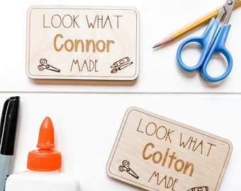 Look What I Made Magnet | Back To School Supplies | Kids Art Display | Kids Gift | Fridge Magnets | Back to School | Kids Artwork