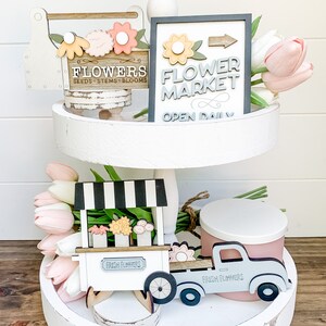 Spring Tiered Tray Decor | Spring Decor for Tiered Trays | Spring Tiered Tray | Spring Decor for Home | Spring Decor Bundle | Spring Decor image 7