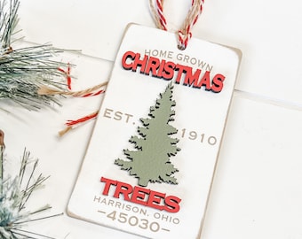 Personalized Christmas Ornaments | Zip Code Christmas Ornament | Christmas Housewarming Gift | Christmas Wood Ornament | Zip Code Ornament