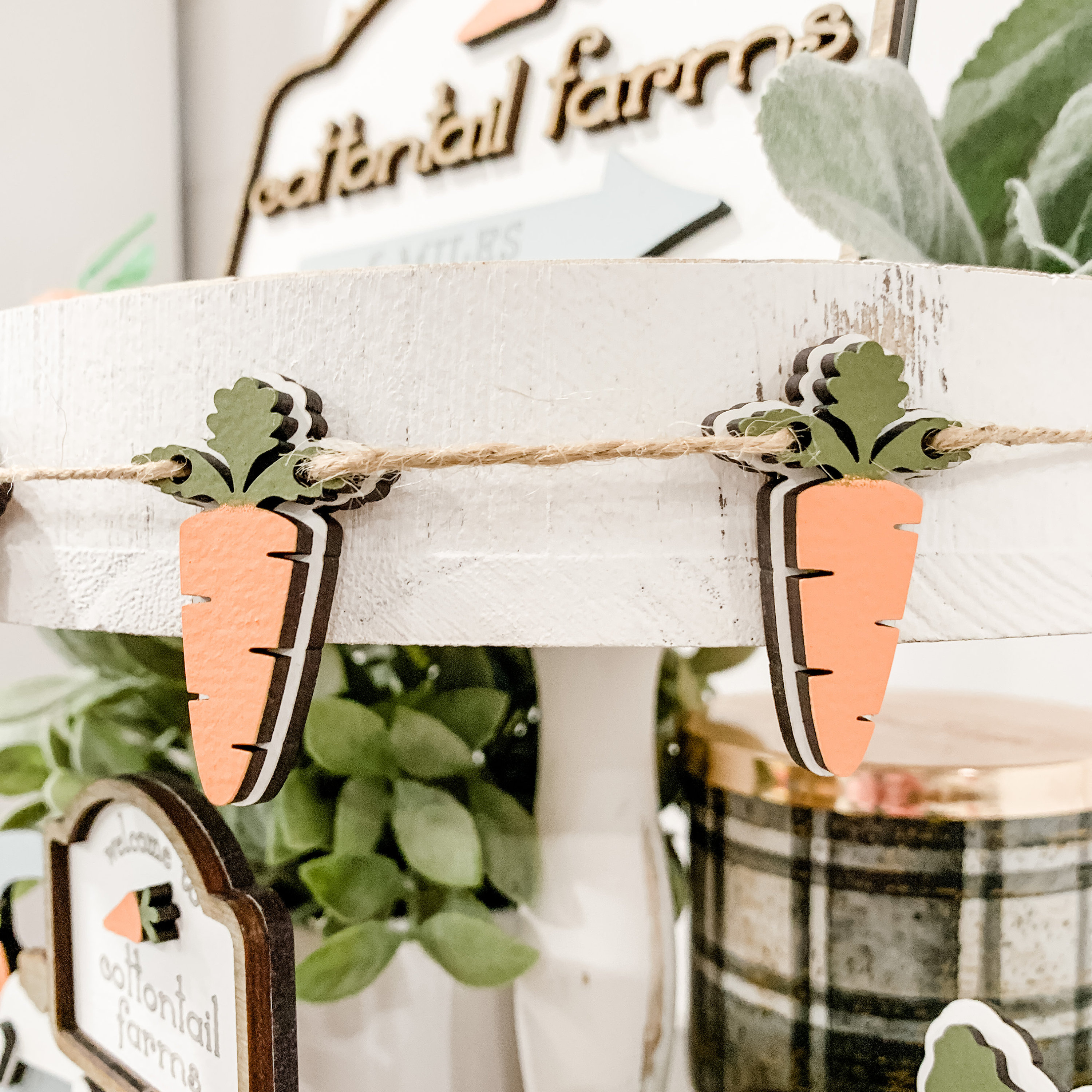 Easter Decor for Tiered Trays | Easter Tiered Tray Decor | Easter Tiered Tray | Easter Table Decor |  Easter Decor Farmhouse | Easter Decor