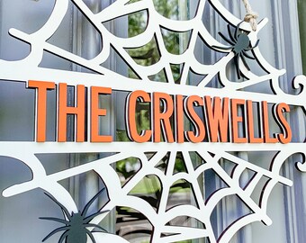 Halloween Door Hanger | Halloween Door Sign | Halloween Decor | Halloween Sign | Personalized Halloween Sign | Front Door Hanger